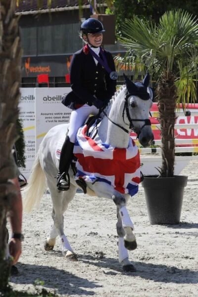 CURRENT BRITISH PONY CHAMPION AND EUROPEAN TEAM SILVER MEDALIST